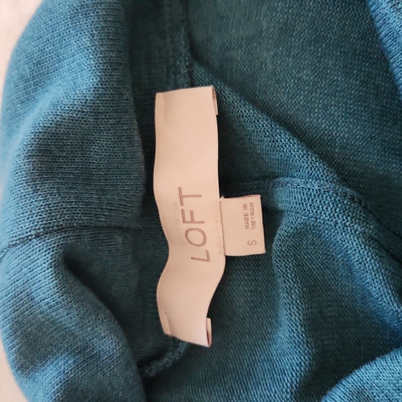 Loft women's long top, sleeveless, size small, blue/green color - Picture 4 of 5